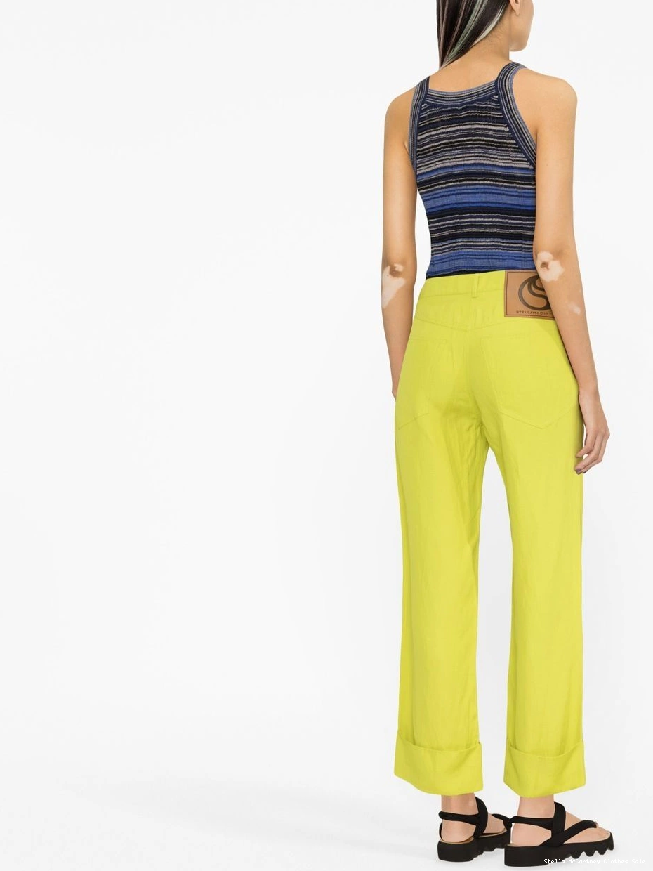Cheap Stella high-waisted Women trousers McCartney straight-leg 0817